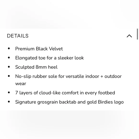 BIRDIES Starling Black Velvet Loafer, size 9.5, New in box - Picture 12 of 15